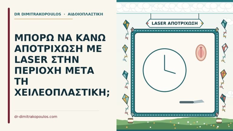 αποτρίχωση με laser μετά τη χειλεοπλαστική