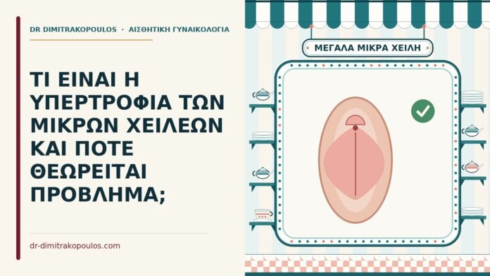 ΤΙ ΕΙΝΑΙ Η ΥΠΕΡΤΡΟΦΙΑ ΤΩΝ ΜΙΚΡΩΝ ΧΕΙΛΕΩΝ ΚΑΙ ΠΟΤΕ ΘΕΩΡΕΙΤΑΙ ΠΡΟΒΛΗΜΑ; υπερτροφία των μικρών χειλέων