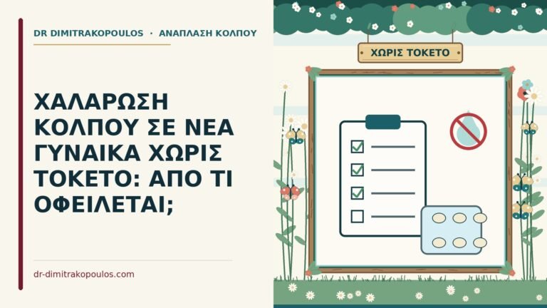 χαλάρωση κόλπου χωρίς τοκετό