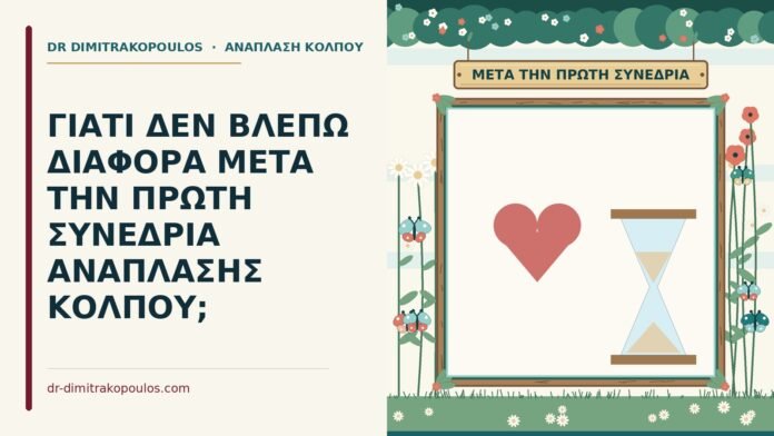 ΓΙΑΤΙ ΔΕΝ ΒΛΕΠΩ ΔΙΑΦΟΡΑ ΜΕΤΑ ΤΗΝ ΠΡΩΤΗ ΣΥΝΕΔΡΙΑ ΑΝΑΠΛΑΣΗΣ ΚΟΛΠΟΥ; πρώτη συνεδρία ανάπλασης