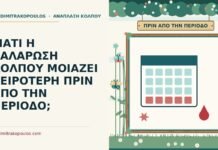 χαλάρωση κόλπου πριν από την περίοδο