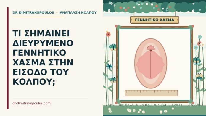 ΤΙ ΣΗΜΑΙΝΕΙ ΔΙΕΥΡΥΜΕΝΟ ΓΕΝΝΗΤΙΚΟ ΧΑΣΜΑ ΣΤΗΝ ΕΙΣΟΔΟ ΤΟΥ ΚΟΛΠΟΥ; γεννητικό χάσμα
