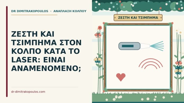 ΖΕΣΤΗ ΚΑΙ ΤΣΙΜΠΗΜΑ ΣΤΟΝ ΚΟΛΠΟ ΚΑΤΑ ΤΟ LASER: ΕΙΝΑΙ ΑΝΑΜΕΝΟΜΕΝΟ; ζέστη και το τσίμπημα