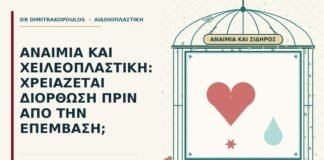 αναιμία πριν από τη χειλεοπλαστική