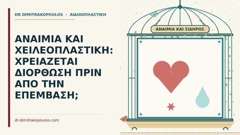 αναιμία πριν από τη χειλεοπλαστική