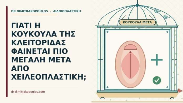 ΓΙΑΤΙ Η ΚΟΥΚΟΥΛΑ ΤΗΣ ΚΛΕΙΤΟΡΙΔΑΣ ΦΑΙΝΕΤΑΙ ΠΙΟ ΜΕΓΑΛΗ ΜΕΤΑ ΑΠΟ ΧΕΙΛΕΟΠΛΑΣΤΙΚΗ; κουκούλα της κλειτορίδας