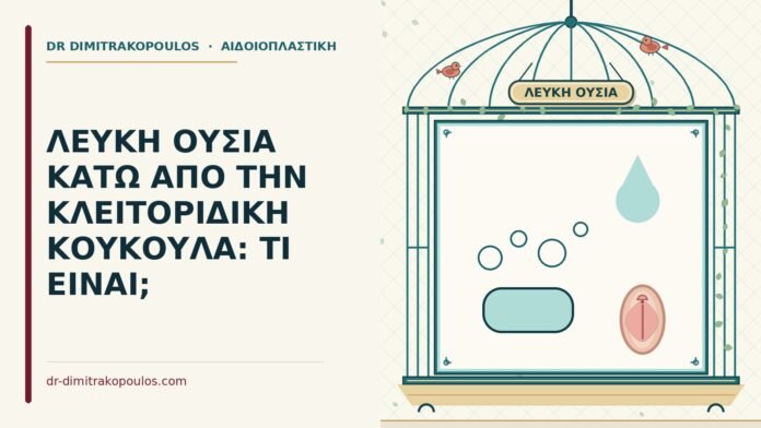 λευκή ουσία κάτω από την κλειτοριδική κουκούλα