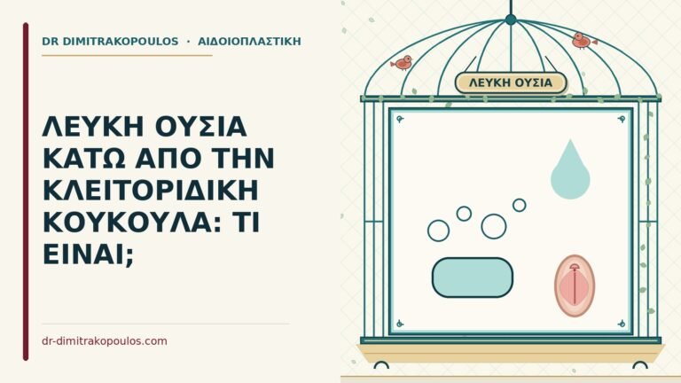 λευκή ουσία κάτω από την κλειτοριδική κουκούλα