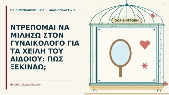 ΝΤΡΕΠΟΜΑΙ ΝΑ ΜΙΛΗΣΩ ΣΤΟΝ ΓΥΝΑΙΚΟΛΟΓΟ ΓΙΑ ΤΑ ΧΕΙΛΗ ΤΟΥ ΑΙΔΟΙΟΥ: ΠΩΣ ΞΕΚΙΝΑΩ; ντροπή για τα χείλη του αιδοίου