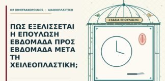 επούλωση μετά τη χειλεοπλαστική