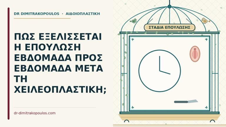 επούλωση μετά τη χειλεοπλαστική