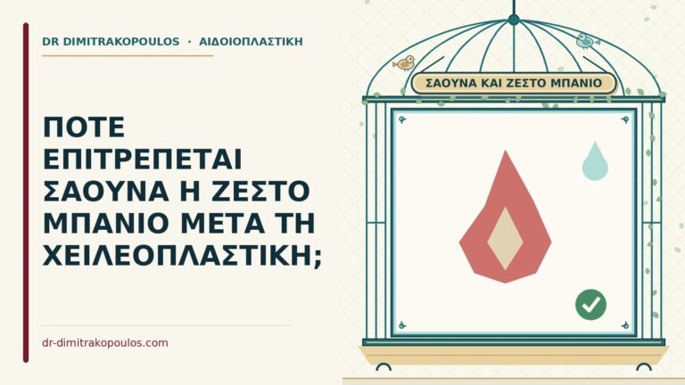 σάουνα μετά τη χειλεοπλαστική