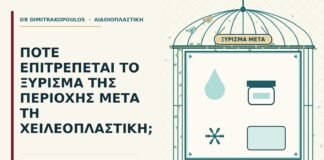 ξύρισμα μετά τη χειλεοπλαστική