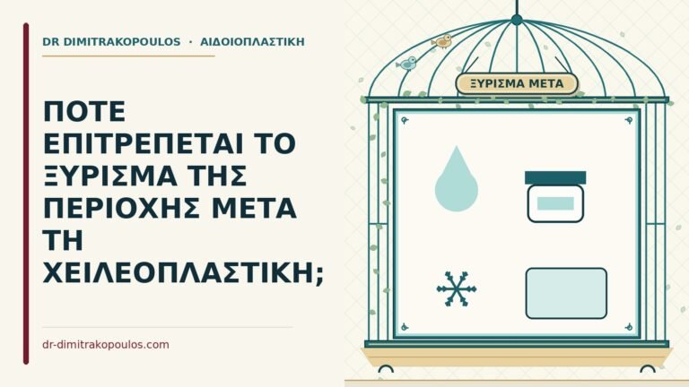ξύρισμα μετά τη χειλεοπλαστική