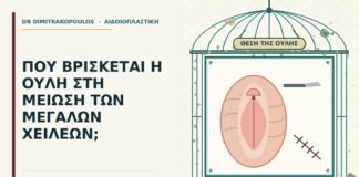 ουλή στη μείωση των μεγάλων χειλέων