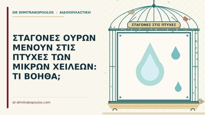 ΣΤΑΓΟΝΕΣ ΟΥΡΩΝ ΜΕΝΟΥΝ ΣΤΙΣ ΠΤΥΧΕΣ ΤΩΝ ΜΙΚΡΩΝ ΧΕΙΛΕΩΝ: ΤΙ ΒΟΗΘΑ; σταγόνες ούρων στις πτυχές