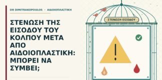 στένωση της εισόδου του κόλπου