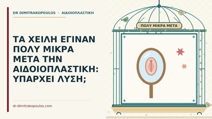 πολύ μικρά χείλη μετά την αιδοιοπλαστική