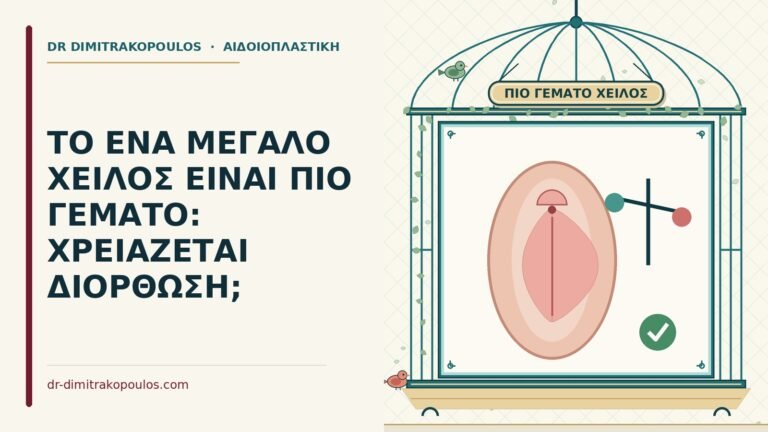 ένα μεγάλο χείλος πιο γεμάτο