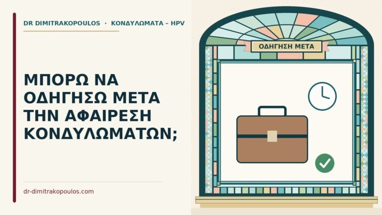 οδήγηση μετά την αφαίρεση