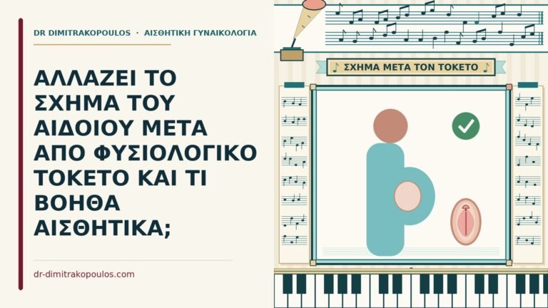 σχήμα του αιδοίου μετά από τοκετό
