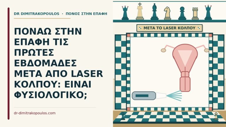 πόνος μετά από laser κόλπου