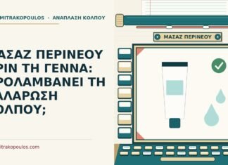 ΜΑΣΑΖ ΠΕΡΙΝΕΟΥ ΠΡΙΝ ΤΗ ΓΕΝΝΑ: ΠΡΟΛΑΜΒΑΝΕΙ ΤΗ ΧΑΛΑΡΩΣΗ ΚΟΛΠΟΥ; μασάζ περινέου