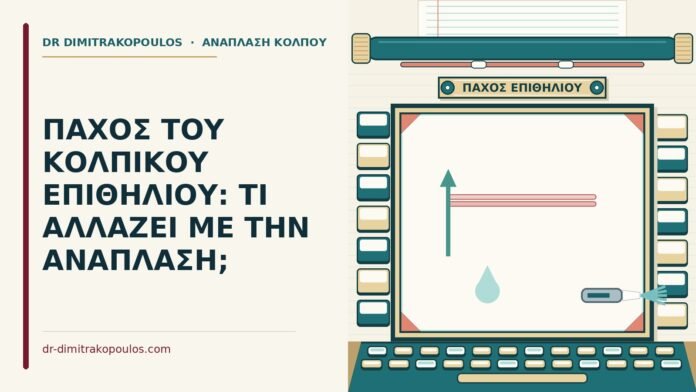 ΠΑΧΟΣ ΤΟΥ ΚΟΛΠΙΚΟΥ ΕΠΙΘΗΛΙΟΥ: ΤΙ ΑΛΛΑΖΕΙ ΜΕ ΤΗΝ ΑΝΑΠΛΑΣΗ; πάχος του κολπικού επιθηλίου