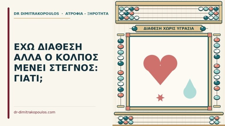 έχω διάθεση αλλά ο κόλπος μένει στεγνός