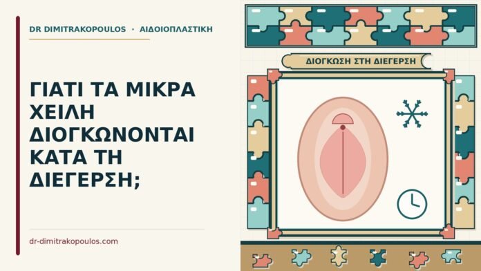 διόγκωση των μικρών χειλέων