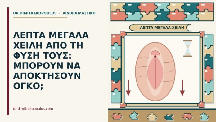 λεπτά μεγάλα χείλη