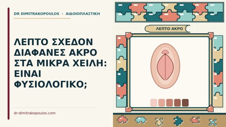 διάφανο άκρο στα μικρά χείλη