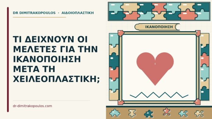 ΤΙ ΔΕΙΧΝΟΥΝ ΟΙ ΜΕΛΕΤΕΣ ΓΙΑ ΤΗΝ ΙΚΑΝΟΠΟΙΗΣΗ ΜΕΤΑ ΤΗ ΧΕΙΛΕΟΠΛΑΣΤΙΚΗ; ικανοποίηση μετά τη χειλεοπλαστική