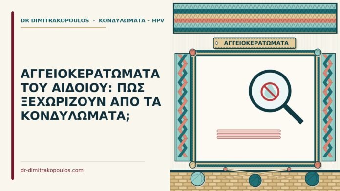 ΑΓΓΕΙΟΚΕΡΑΤΩΜΑΤΑ ΤΟΥ ΑΙΔΟΙΟΥ: ΠΩΣ ΞΕΧΩΡΙΖΟΥΝ ΑΠΟ ΤΑ ΚΟΝΔΥΛΩΜΑΤΑ; αγγειοκερατώματα του αιδοίου