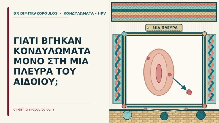 κονδυλώματα στη μία πλευρά