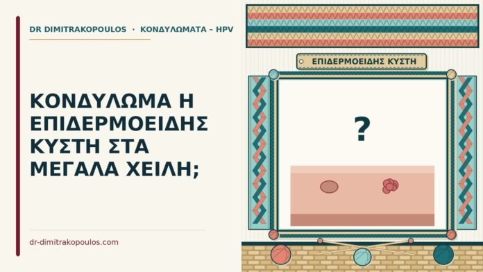 ΚΟΝΔΥΛΩΜΑ Η ΕΠΙΔΕΡΜΟΕΙΔΗΣ ΚΥΣΤΗ ΣΤΑ ΜΕΓΑΛΑ ΧΕΙΛΗ; επιδερμοειδής κύστη