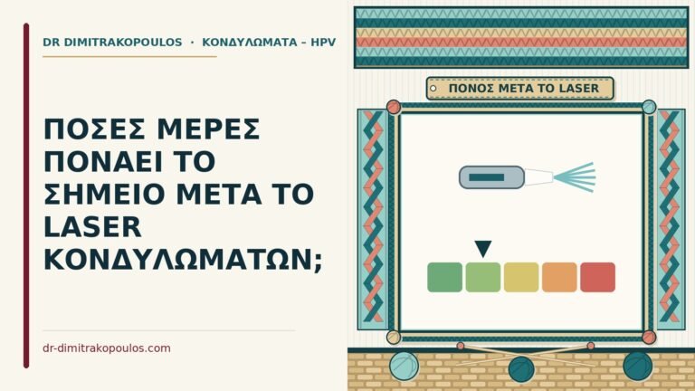 πόνος μετά το laser κονδυλωμάτων