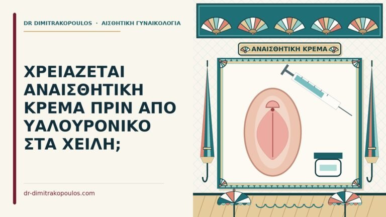 αναισθητική κρέμα πριν από υαλουρονικό