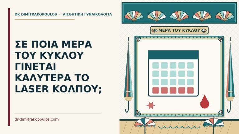 μέρα του κύκλου για το laser κόλπου
