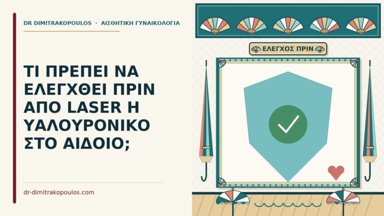 έλεγχος πριν από laser ή υαλουρονικό