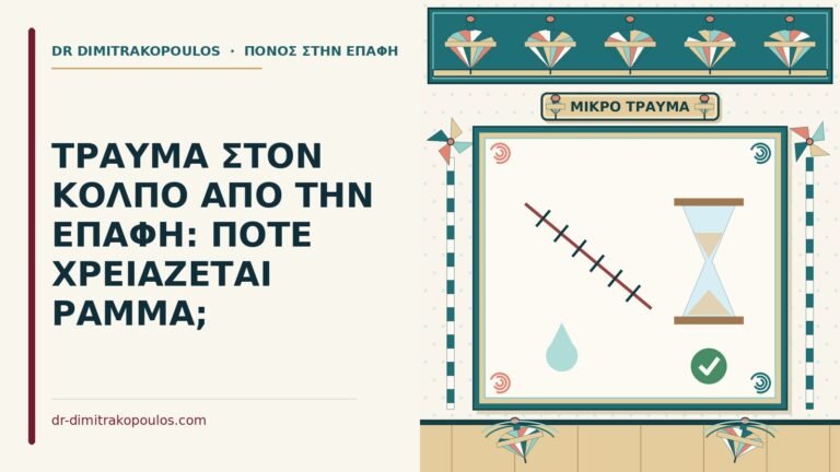 τραύμα στον κόλπο από την επαφή