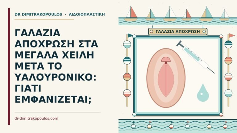 γαλάζια απόχρωση μετά το υαλουρονικό