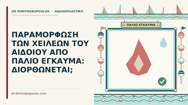 παραμόρφωση των χειλέων από παλιό έγκαυμα