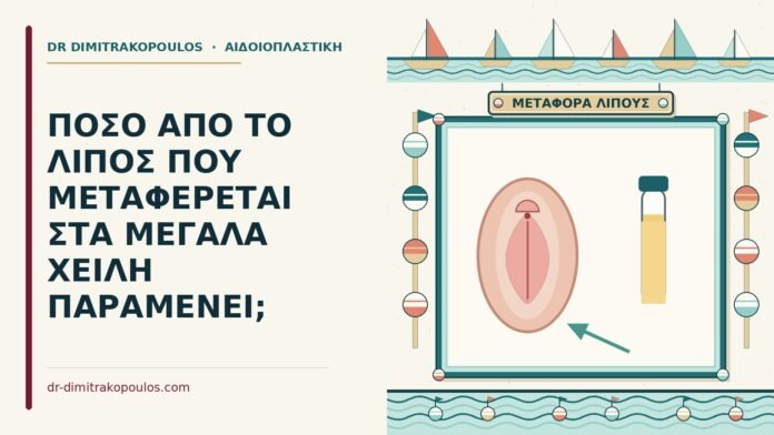 ΠΟΣΟ ΑΠΟ ΤΟ ΛΙΠΟΣ ΠΟΥ ΜΕΤΑΦΕΡΕΤΑΙ ΣΤΑ ΜΕΓΑΛΑ ΧΕΙΛΗ ΠΑΡΑΜΕΝΕΙ; μεταφορά λίπους στα μεγάλα χείλη