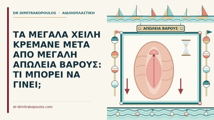 μεγάλα χείλη μετά από απώλεια βάρους
