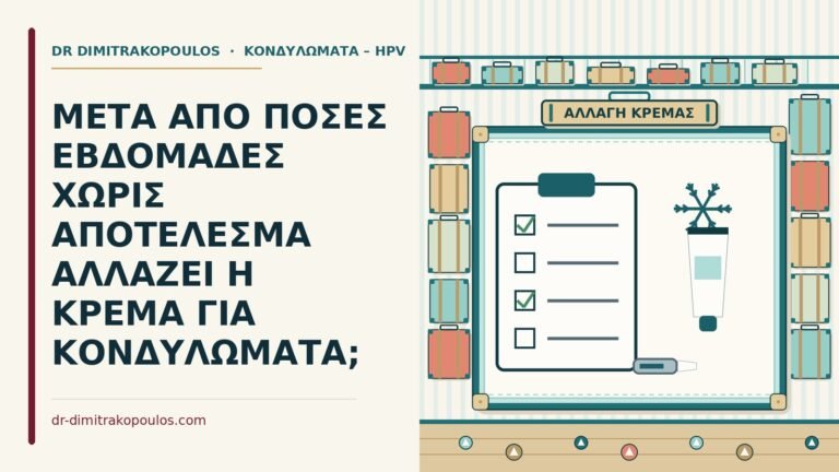 αλλαγή της κρέμας για κονδυλώματα