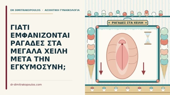 ραγάδες στα μεγάλα χείλη