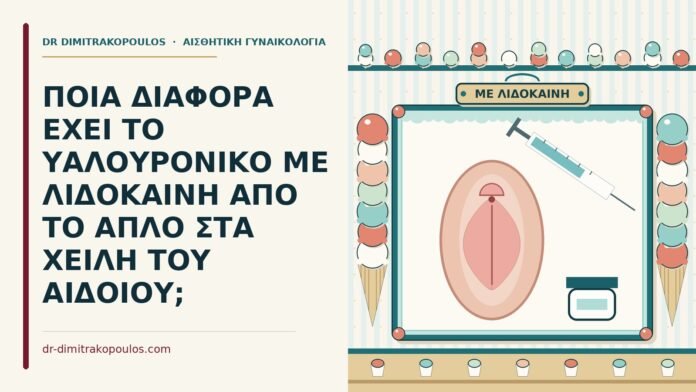 υαλουρονικό με λιδοκαΐνη στα χείλη του αιδοίου