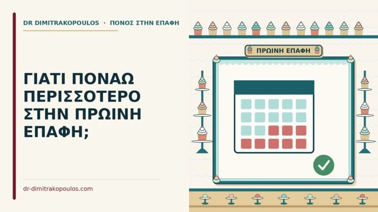 πόνος στην πρωινή επαφή
