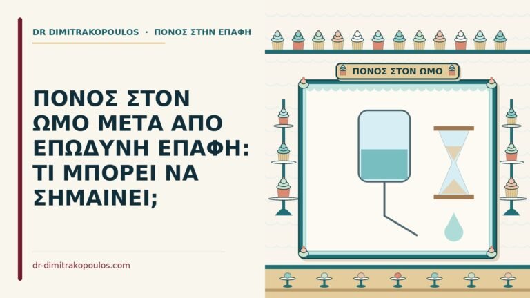 πόνος στον ώμο μετά από επώδυνη επαφή